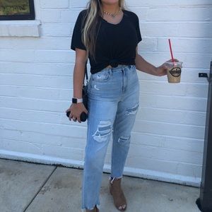 American eagle mom jeans